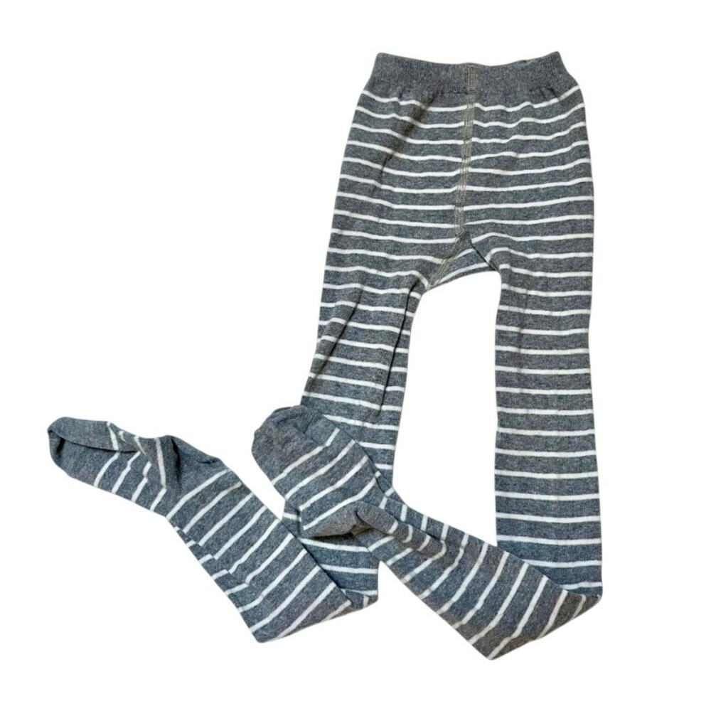 Hanna Andersson Bright Basics Striped Tights Size 5-7